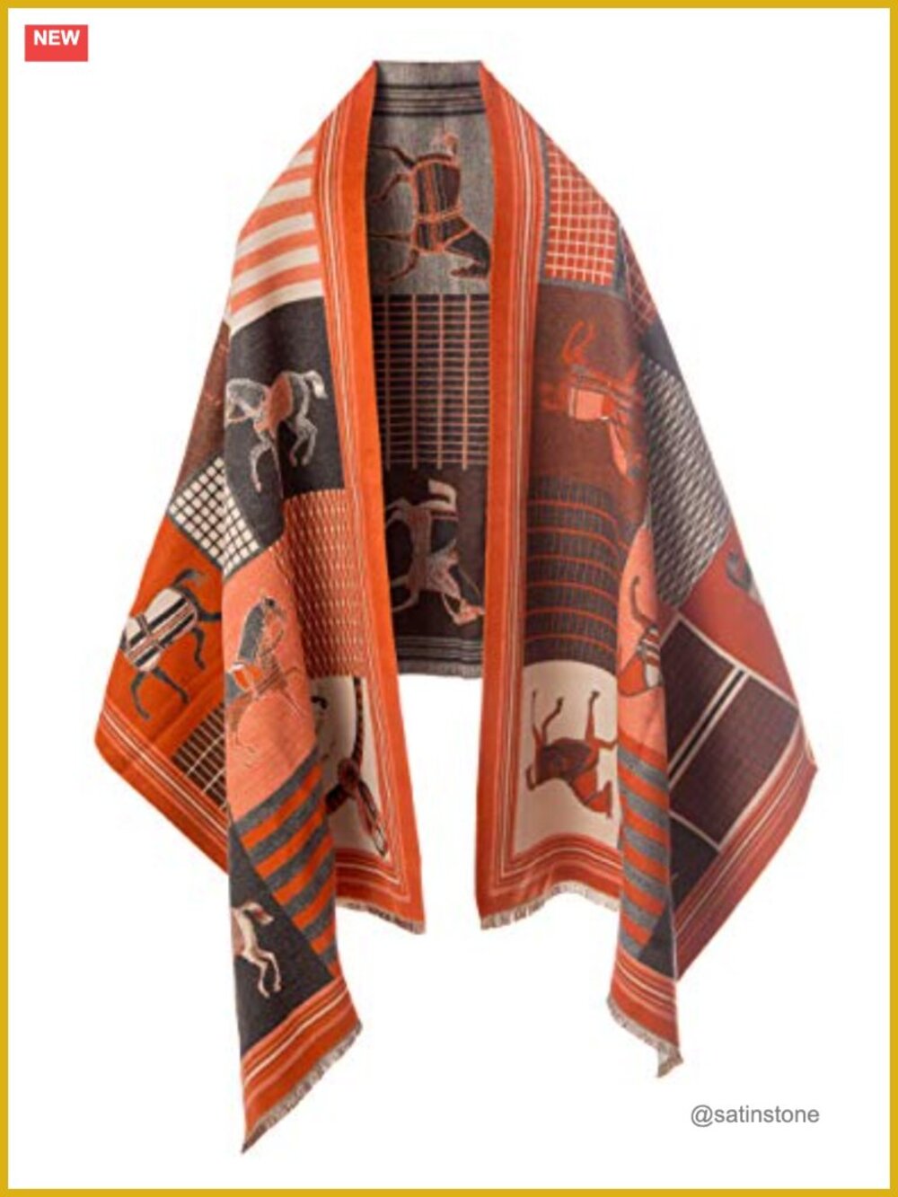 Winter Pashmina Shawl Wrap Scarf for Women - Large Thick Cozy Cashmere Feel